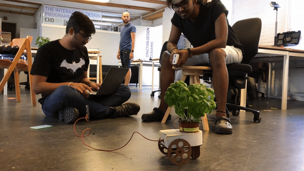 GIF of us checking Random walk function in Ponyu